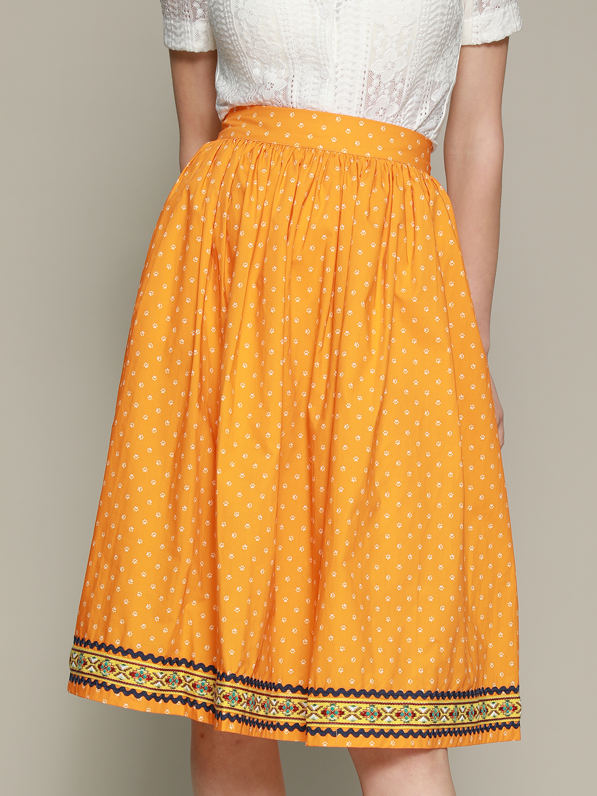 Dirndl Orange Samt