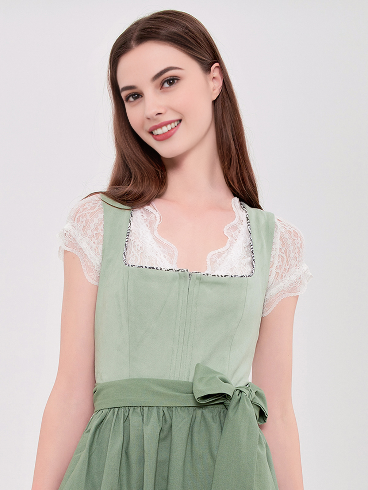 Rot Schwarz Dirndl mit eleganter Bluse