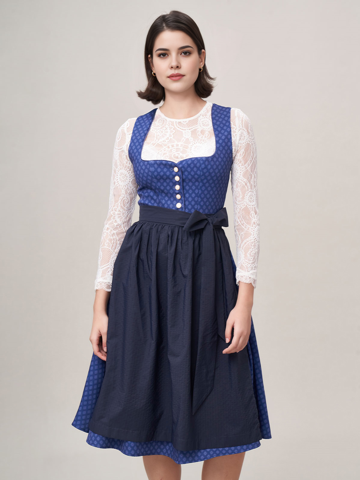 Modernes Dirndl in Blau