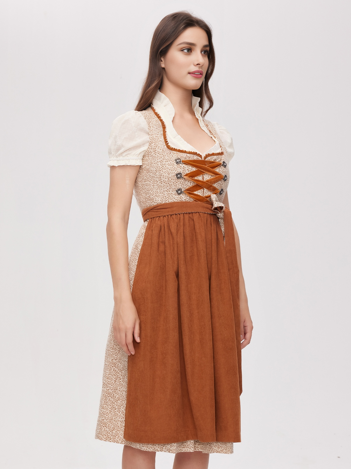 Dirndl Bluse in Lila