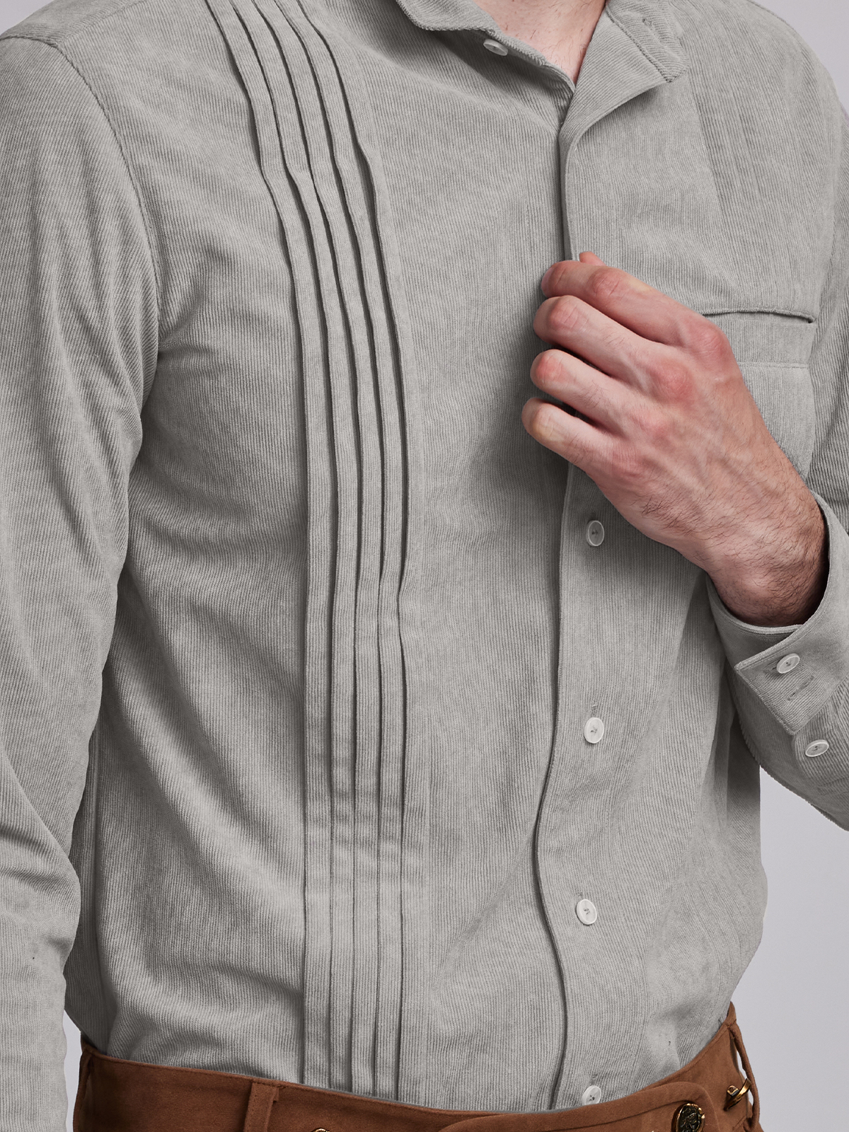 Dirndlbluse langarm weiß