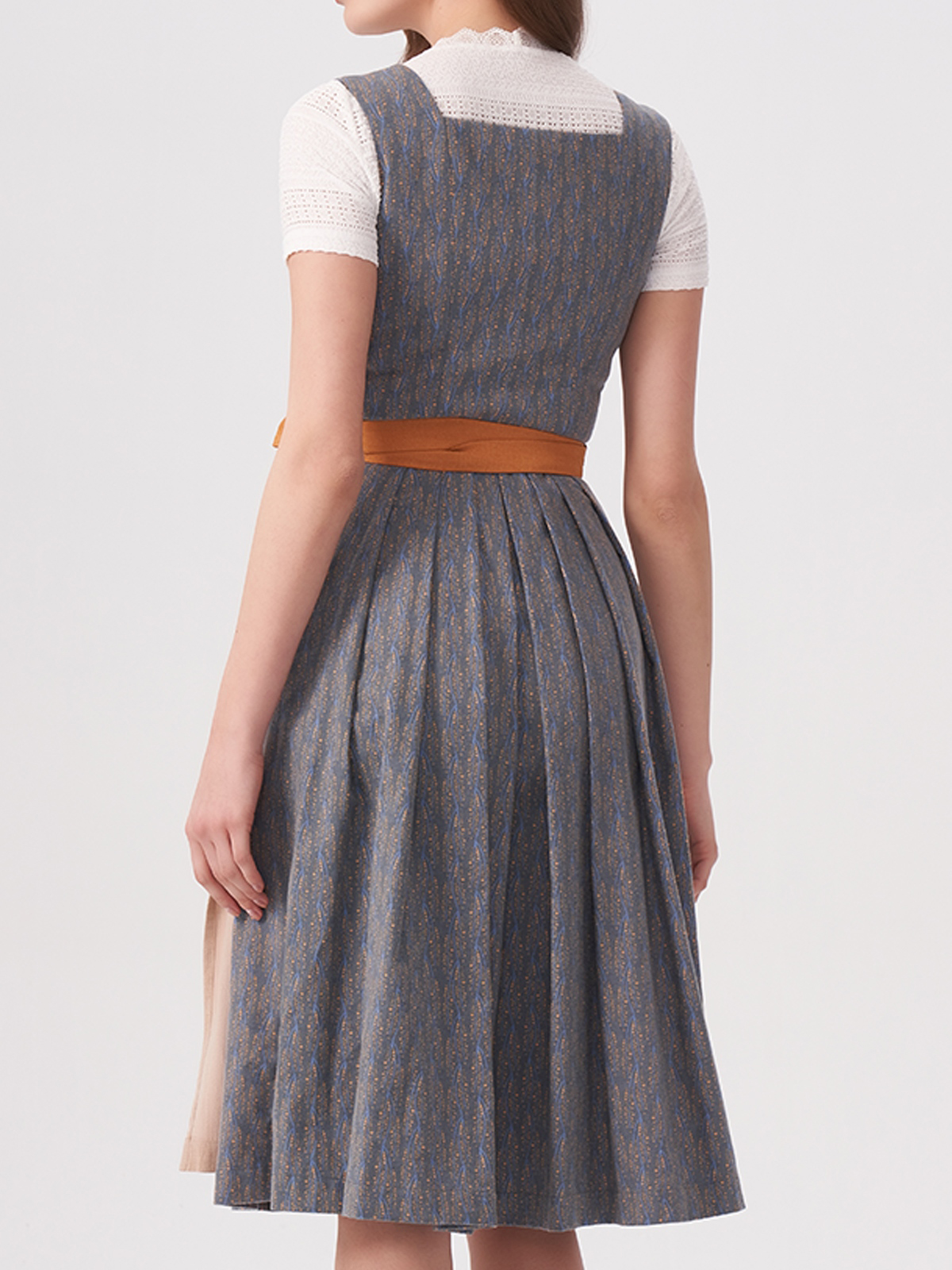 Elegantes einfarbiges Dirndl in Dunkelblau